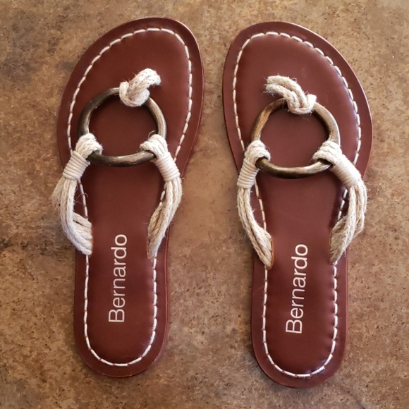 Bernardo Shoes - Bernardo Leather rope Matrix Sandals Sz. 7M